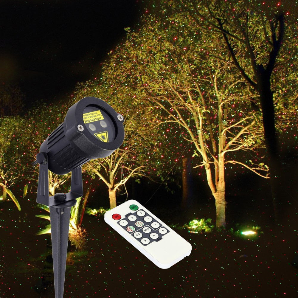 Proiector laser Craciun Exterior cu Telecomanda joc de lumini verzi si rosii