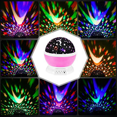 Proiector LED cu alimentare USB model Galaxy Stars