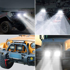 Proiector led epistar 60w auto offroad 10x30v dc unghi 60 grade ip67 carcasa aluminiu 4800lm