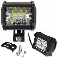 Proiector led epistar 60w auto offroad 10x30v dc unghi 60 grade ip67 carcasa aluminiu 4800lm