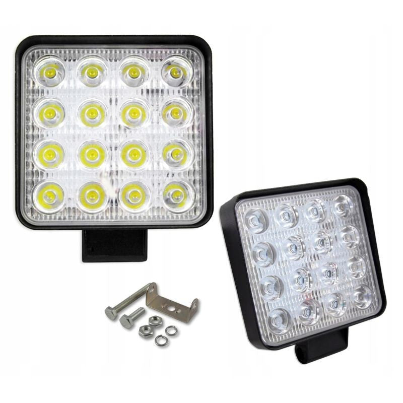 Proiector led smd 48w auto offroad 1224v 4800 lumeni carcasa aluminiu ip67