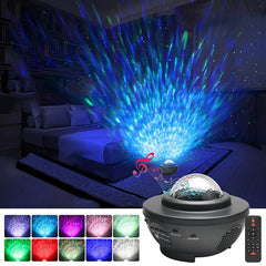 Proiector LED Starry Galaxy Bluetooth cu Difuzor Muzical si Telecomanda