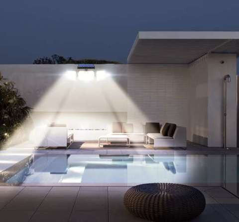 Proiector solar cu senzor de miscare 171 LED-uri