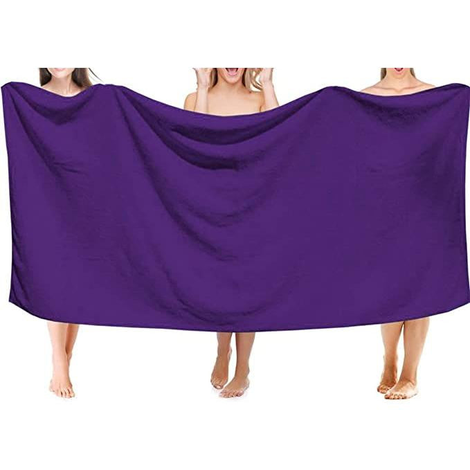 Prosop din microfibra super absorbant cu uscare rapida 100x50 cm culoare Violet