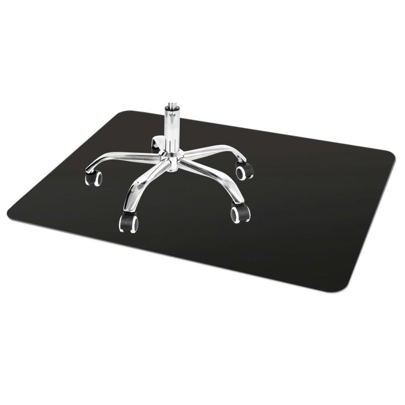 Protectie pentru pardoseala 140x100 cm efect oglinda culoare neagra