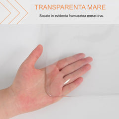 Protectie pvc pentru mobilier transparenta 1.2x1 metru grosime 0.5 mm