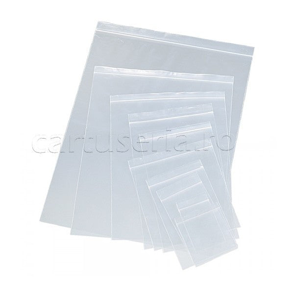 Punga cu fermoar tip Ziplock 100x150mm set 100 bucati