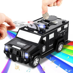 Pusculita electronica masina de politie cod pin amprenta monede si bancnote negru