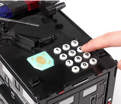 Pusculita electronica masina de politie cod pin amprenta monede si bancnote negru