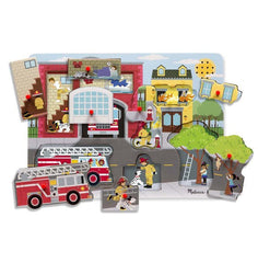 Puzzle cu sunete Brigada de pompieri Melissa and Doug