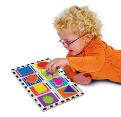 Puzzle lemn in relief Forme geometrice Melissa and Doug