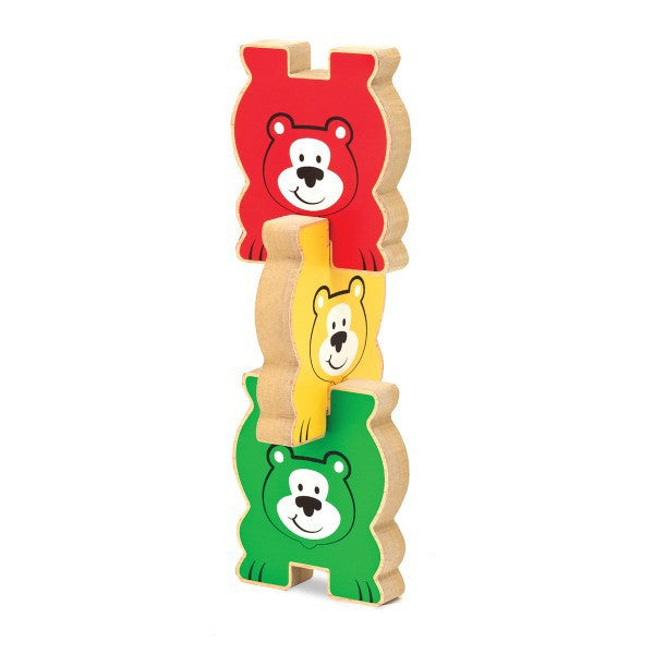 Puzzle lemn in relief Ursuletii colorati Melissa and Doug
