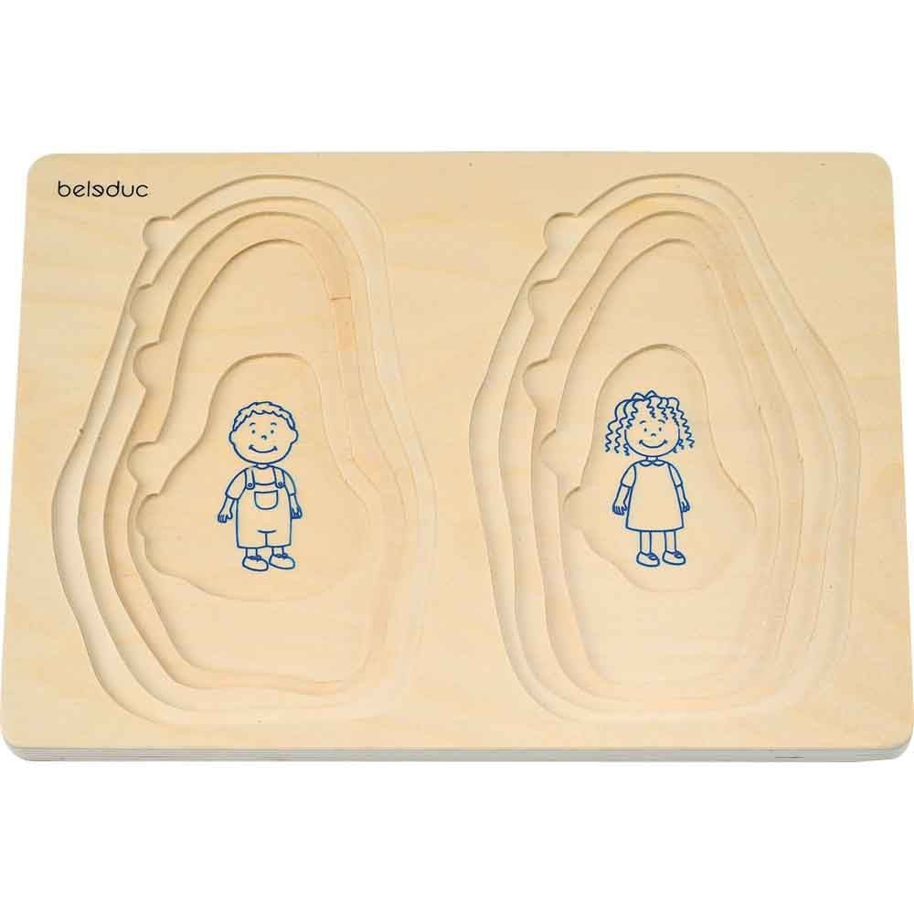 Puzzle stratificat Bunica si Bunicul Beleduc