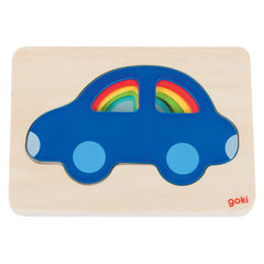 Puzzle stratificat Masinute colorate