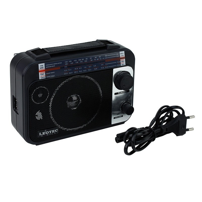 Radio boxa portabila 5W cu 4 benzi FM/MW/SW1-2 Leotec