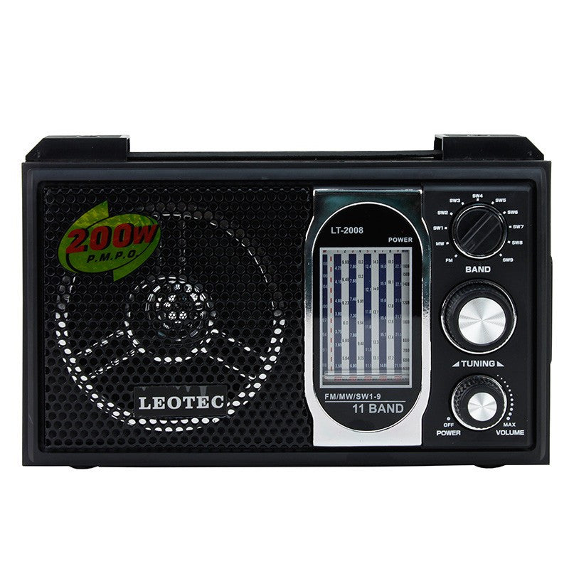 Radio de birou retro 11 benzi difuzor 80 mm alimentare duala leotec