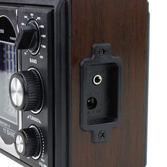 Radio de birou retro 11 benzi difuzor 80 mm alimentare duala leotec