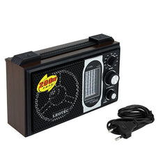 Radio de birou retro 11 benzi difuzor 80 mm alimentare duala leotec