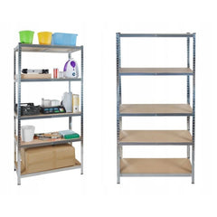 Raft metalic 180x90x40 cm 5 nivele maxim 875 kg cadru otel zincat picioare anti-derapante