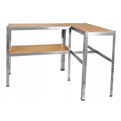 Raft metalic 180x90x40 cm 5 nivele maxim 875 kg cadru otel zincat picioare anti-derapante