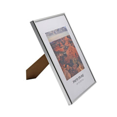 Rama foto a4 suport de birou design elegant aluminiu auriu si argintiu culoare argintiu