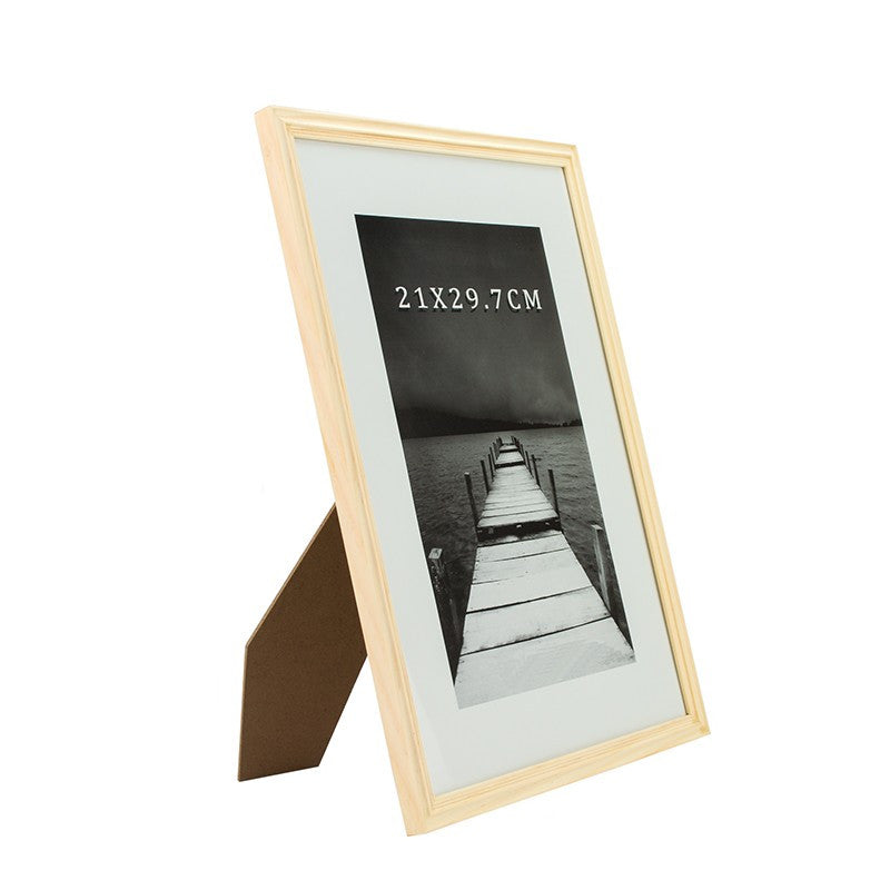 Rama foto Alvin din lemn, 21x29,7 cm Procart culoare crem