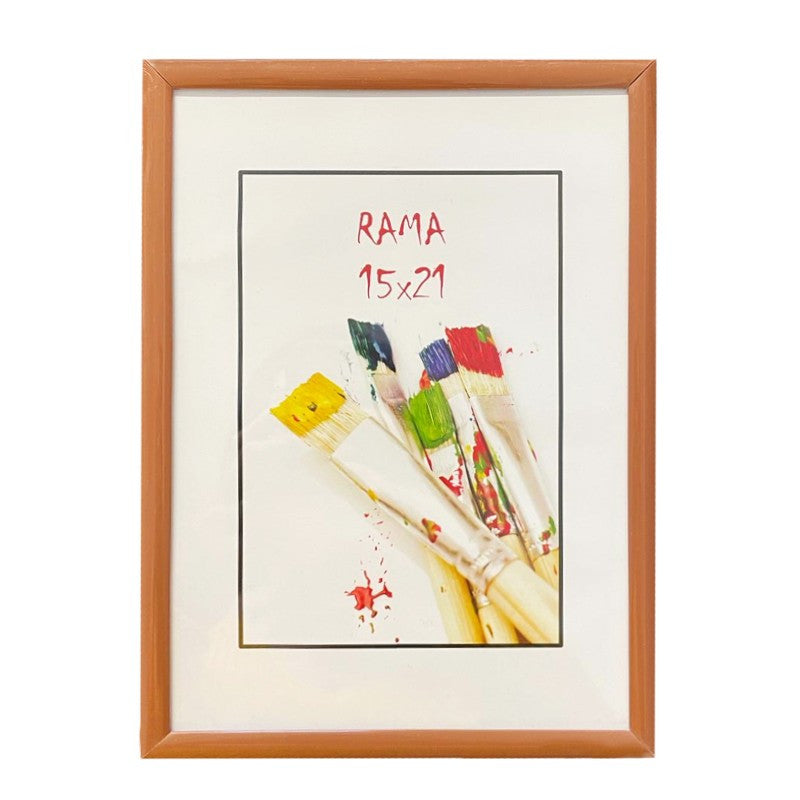 Rama foto birdie 15x21 cadru maro picior sustinere cleme fixare pe perete