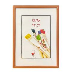 Rama foto birdie 15x21 cadru maro picior sustinere cleme fixare pe perete