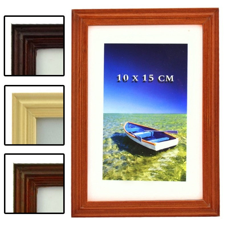 Rama foto Neil, 10x15cm din lemn Procart - culoare Wenghe