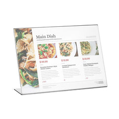Rama foto plexiglas format a4 landscape suport de birou tip l transparent