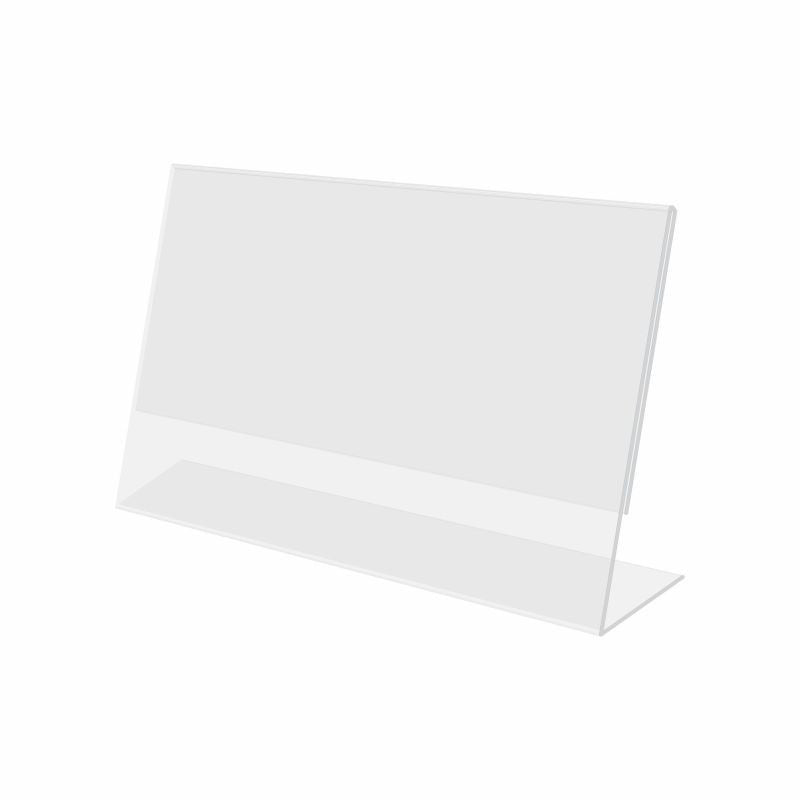 Rama foto plexiglas format a4 landscape suport de birou tip l transparent
