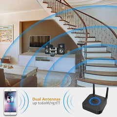 Receptor audio bluetooth 5.0 hi-fi 3d surround raza lunga au- 3.5 mm apt- hd si apt--ll