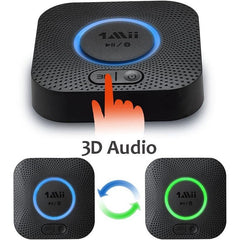 Receptor audio bluetooth 5.0 wireless hifi surround 3d apt- hd music streaming stereo