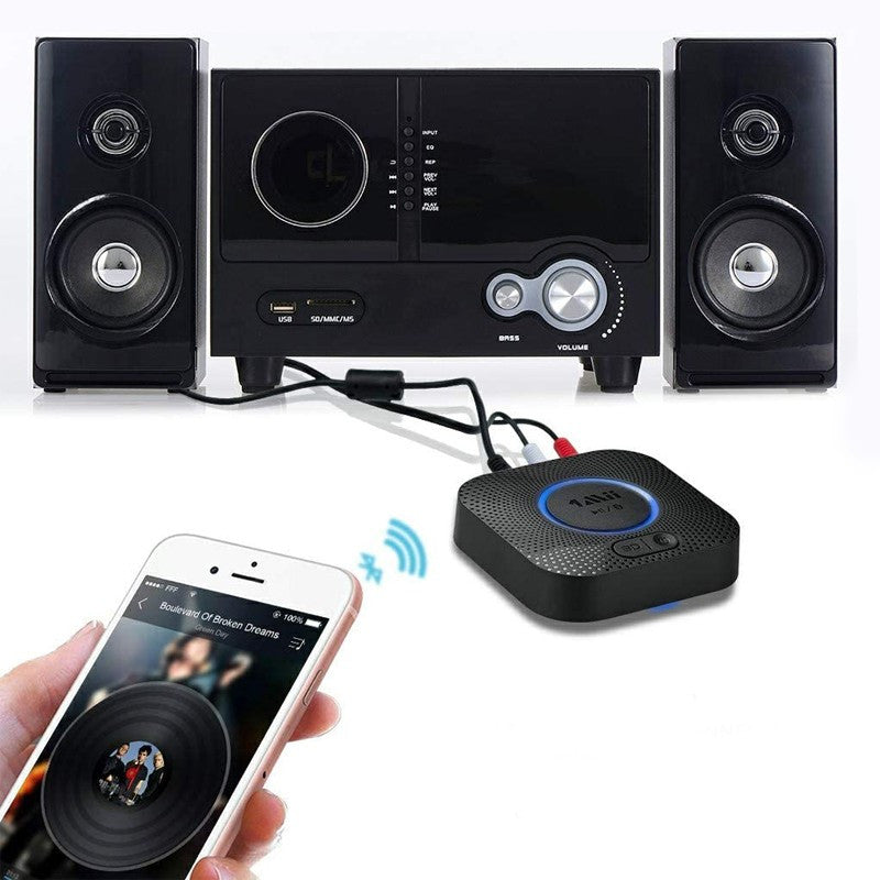 Receptor audio bluetooth 5.0 wireless hifi surround 3d apt- hd music streaming stereo