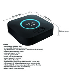 Receptor audio bluetooth hi-fi 3d surround multipoint apt-apt--ll reiie