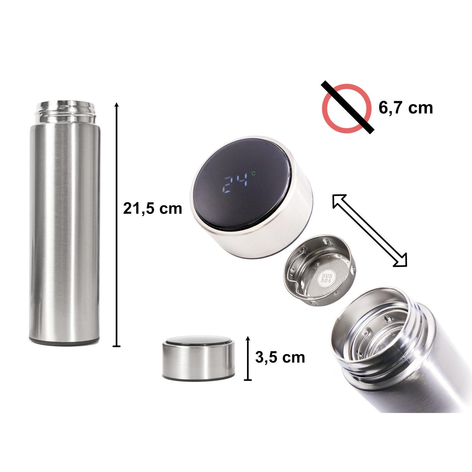Recipient Termos SMART CUP LED 500ml cu afisaj temperatura