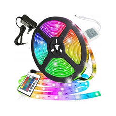 Rola 5M Banda LED SMD 3528 Multicolora Impermeabila cu Telecomanda