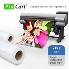 Rola foto textura canvas 250g latime 24 inch lungime 18 metri