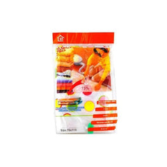 Sac pentru vidat 80x110 cm haine paturi economisire spatiu inchidere glisor transparent