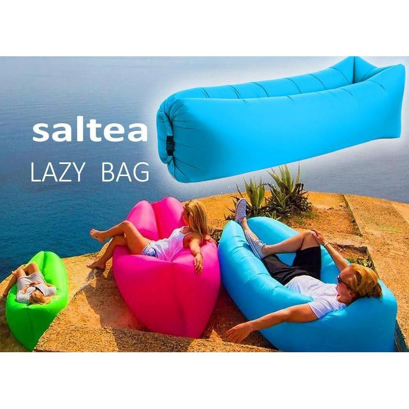 Saltea autogonflabila pentru camping plaja sau piscina tip sezlong 230 - 70cm culoare Violet