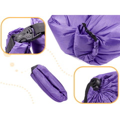 Saltea autogonflabila pentru camping plaja sau piscina tip sezlong 230 - 70cm culoare Violet