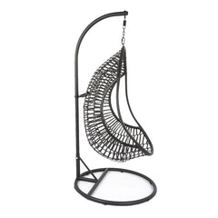 Scaun balansoar suspendat delux 70x86x194 cm perna cu tetiera ratan sintetic