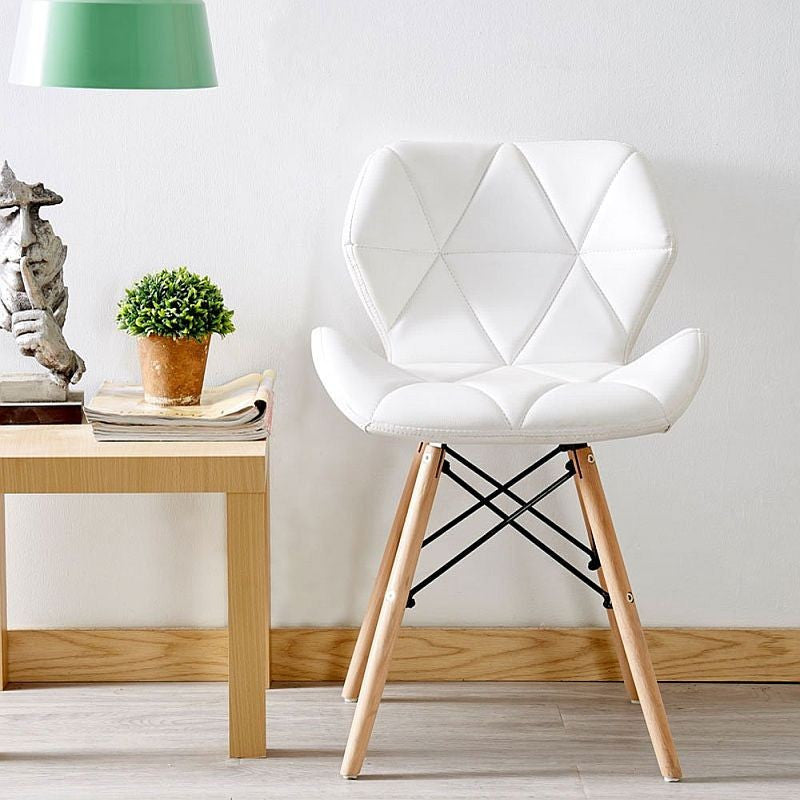 Scaun bucatarie cadru lemn natur design scandinav alb
