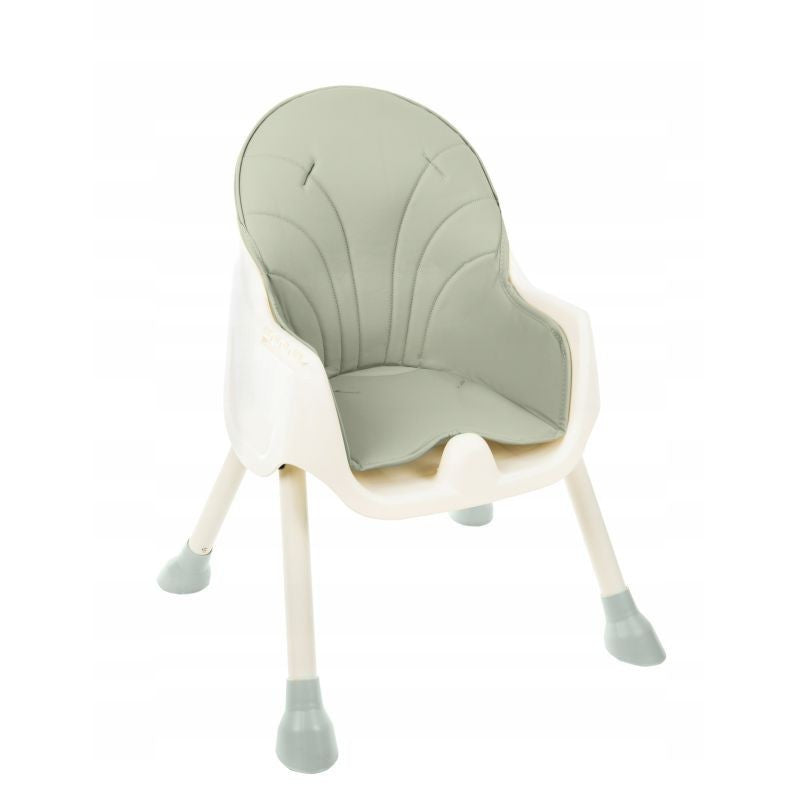 Scaun de masa pentru bebelusi 2 in 1 prindere in 5 puncte 60X92X75 cm tava reglabila verde