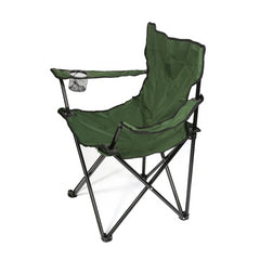 Scaun pentru camping pliabil si portabil suport pahar 50x82x80 cm verde