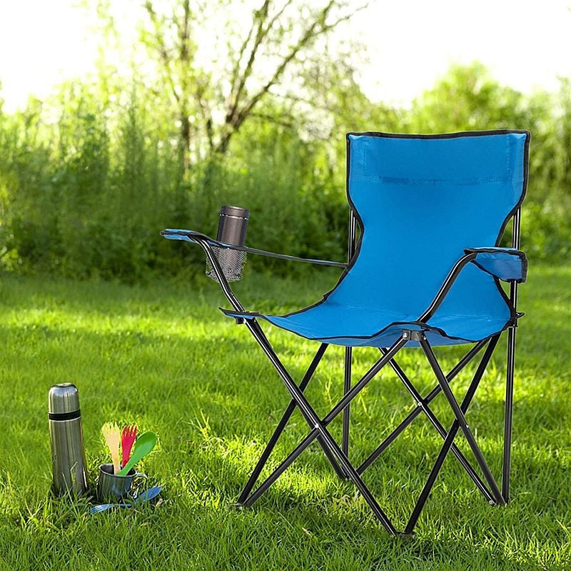 Scaun pliabil camping manere suport pahar 50x82x80 cm