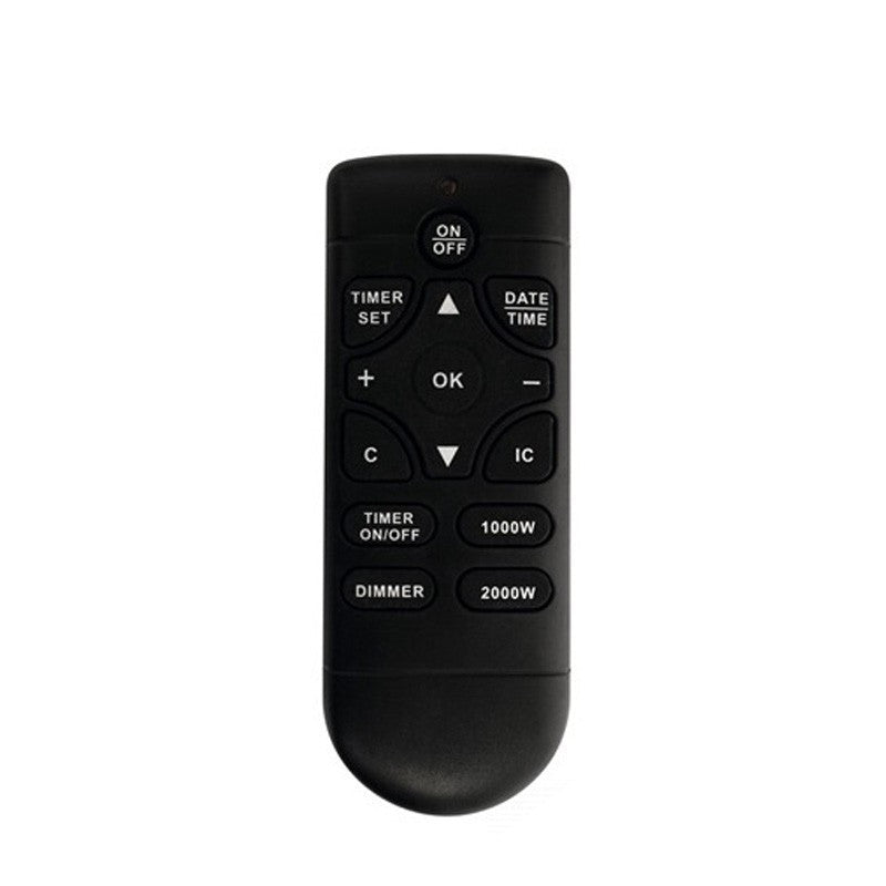 Semineu electric de Perete cu Telecomanda 2 trepte curbat flacara led programabil saptamanal
