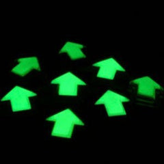 Semn Sageata fosforescenta Glow Autoadeziva 8x8 cm