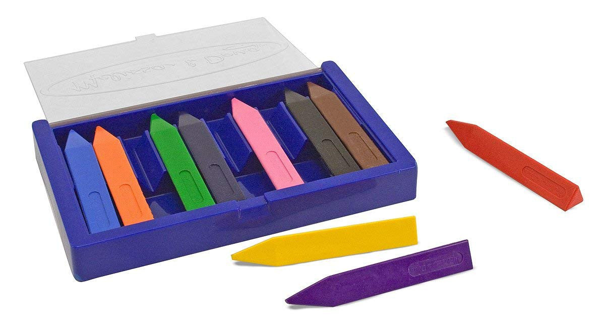 Set 10 creioane groase trunghiulare Melissa and Doug