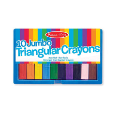 Set 10 creioane groase trunghiulare Melissa and Doug